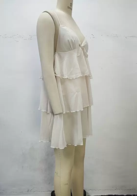 Bow Cami Tiered Ruffles Sleepwear