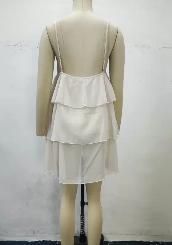 Bow Cami Tiered Ruffles Sleepwear