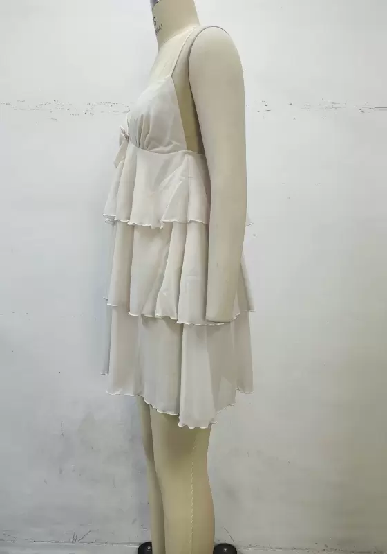 Bow Cami Tiered Ruffles Sleepwear