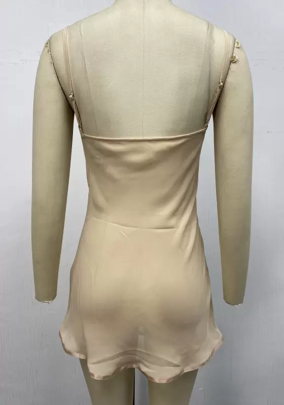 Lace Trim See Through Sleepwear