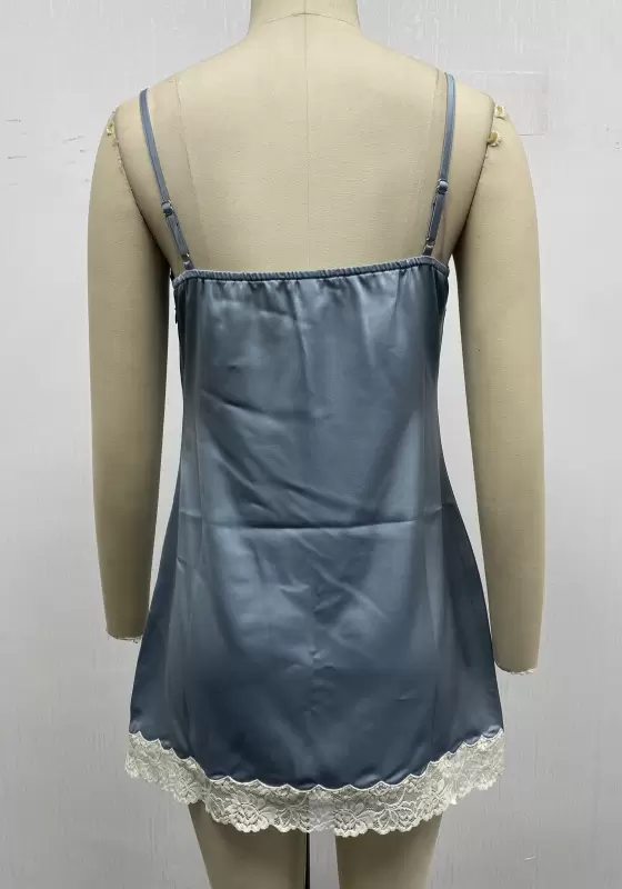 Satin Cami Lace Trim Sleepwear