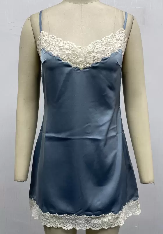 Satin Cami Lace Trim Sleepwear
