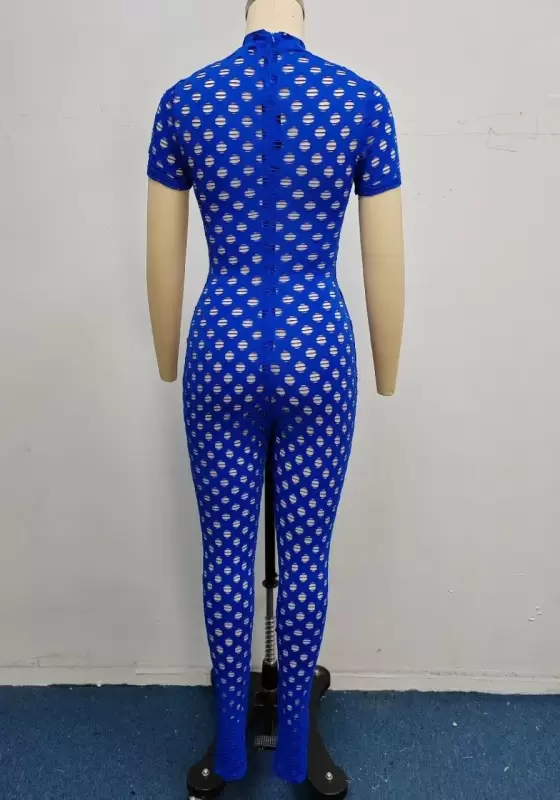Short Sleeveless Cut Out Jumpsuit