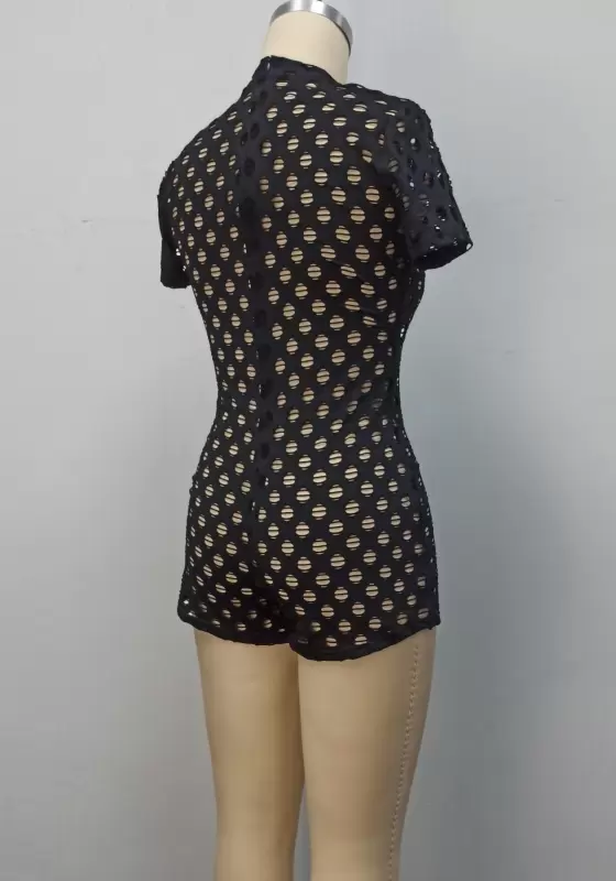 Short Sleeveless Cut Out Romper