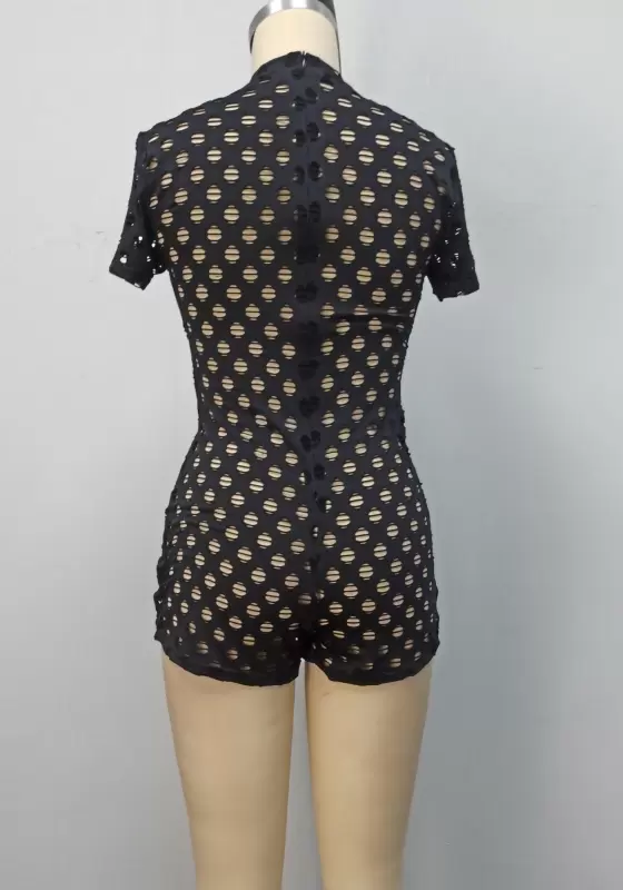 Short Sleeveless Cut Out Romper