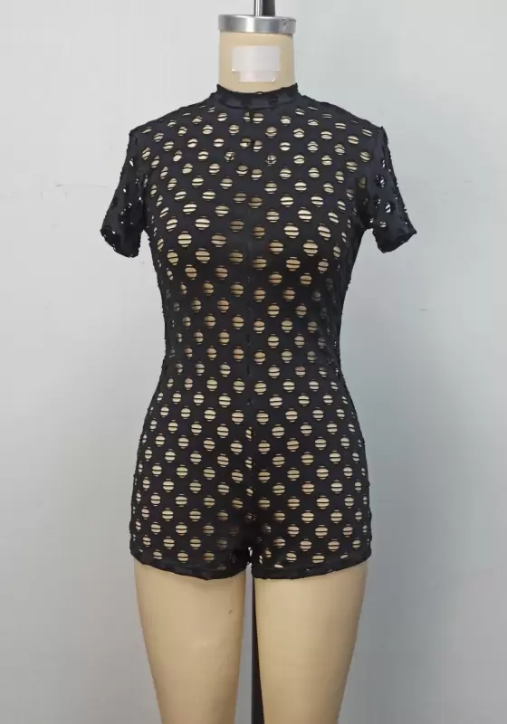 Short Sleeveless Cut Out Romper