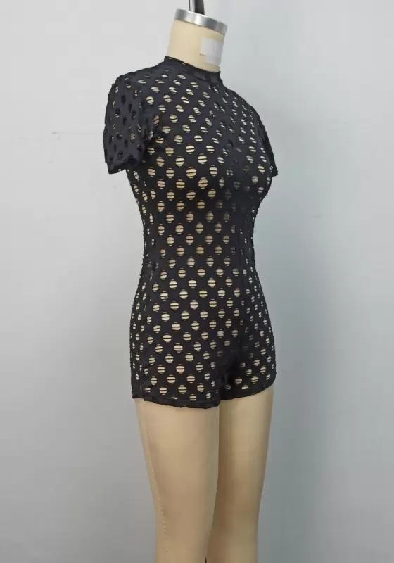 Short Sleeveless Cut Out Romper