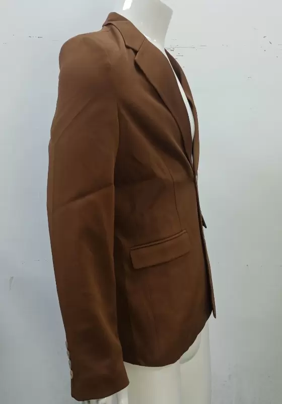 Single Breasted Pockets Tailored Blazer