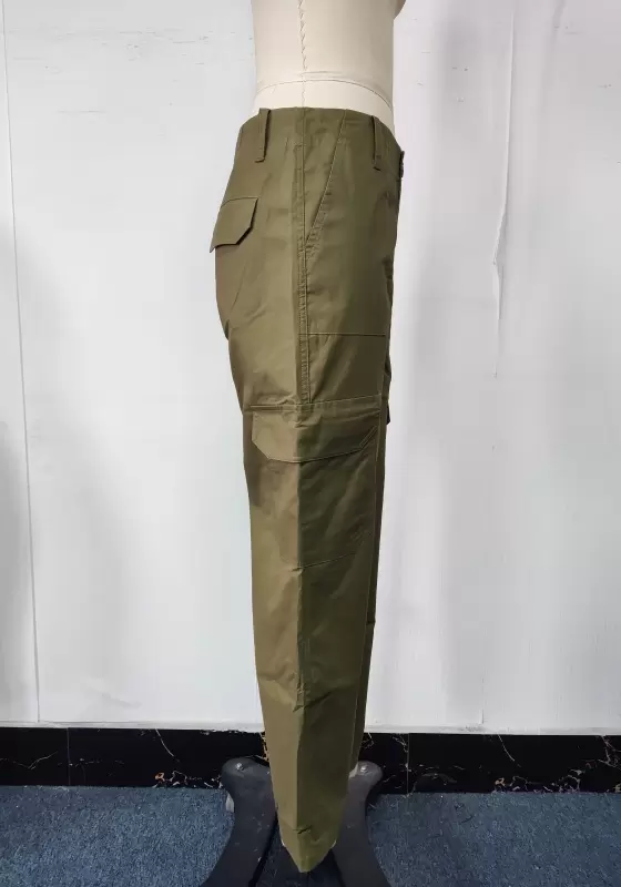 Khaki Utility Pants with Multi Pocket System