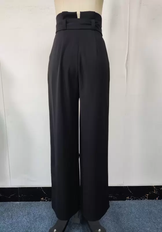 High Waisted Bow Wide Leg Pants​