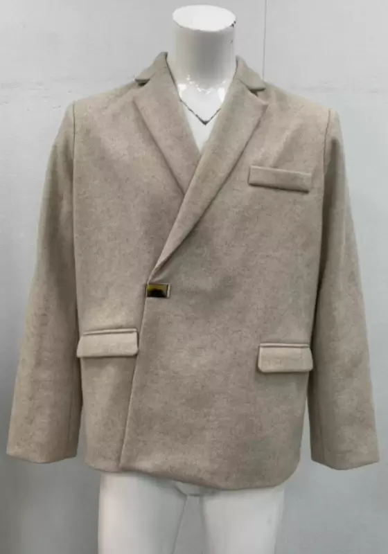 Beige Single Breasted Blazer​