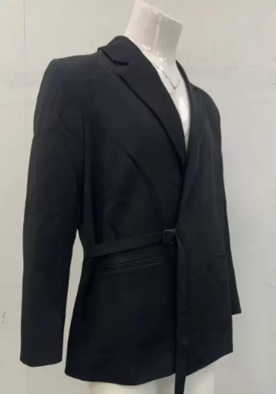 Black Belt Loose Blazer​