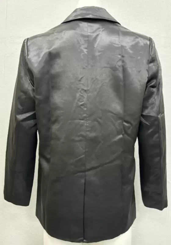 Black Satin Belt Blazer​