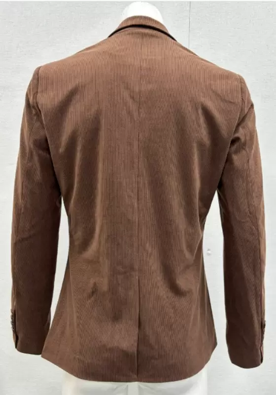 Brown Corduroy Double Breasted Blazer​
