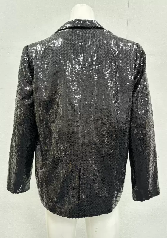 SANBAI Black Sequin Blazer​