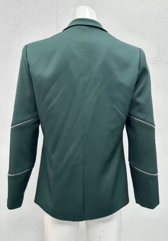 SANBAI Emerald Zippered Blazer​