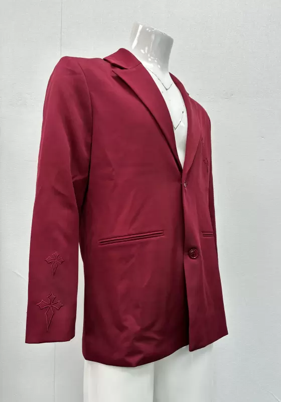 SANBAI Embroidered Single Breasted Suit Jacket​