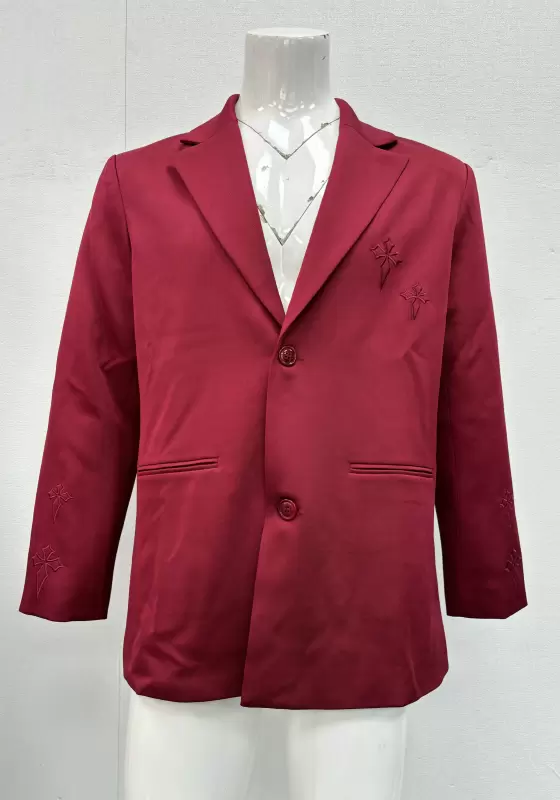 SANBAI Embroidered Single Breasted Suit Jacket​