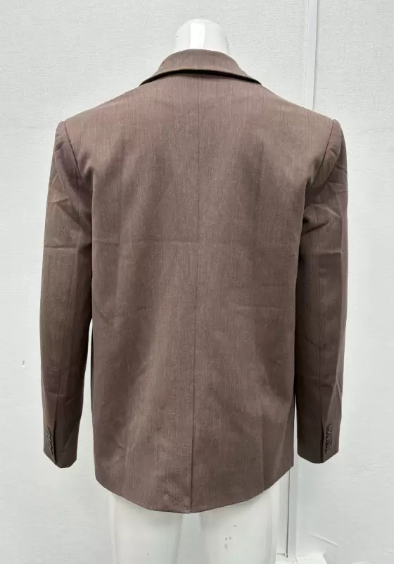 SANBAI Brown Single Breasted Blazer​