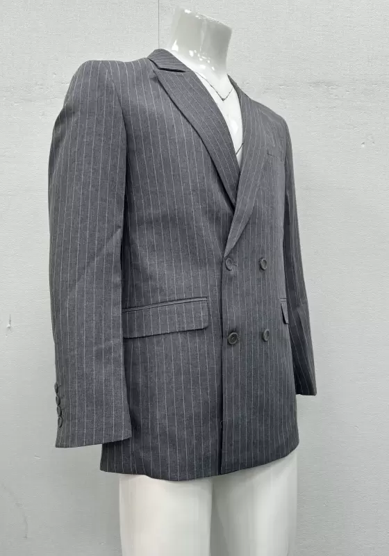 SANBAI Gray Double Breasted Suit​