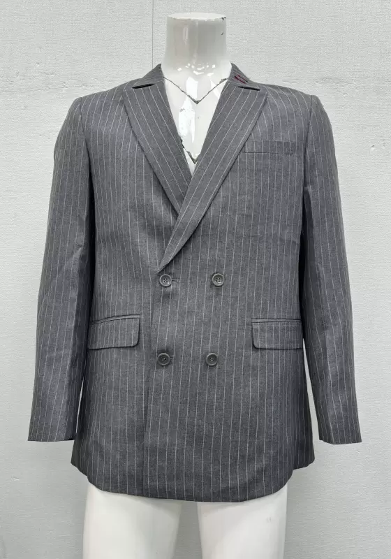 SANBAI Gray Double Breasted Suit​