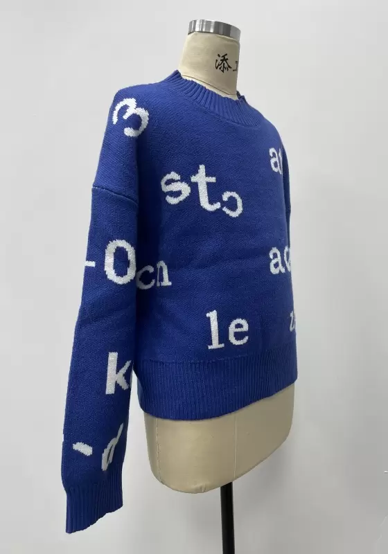 Playful Alphabet Knit Sweater