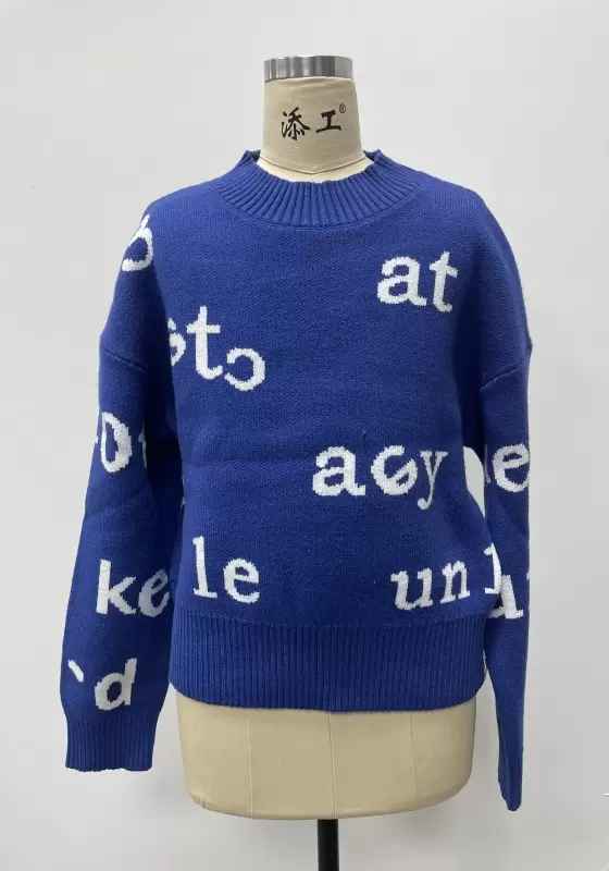 Playful Alphabet Knit Sweater