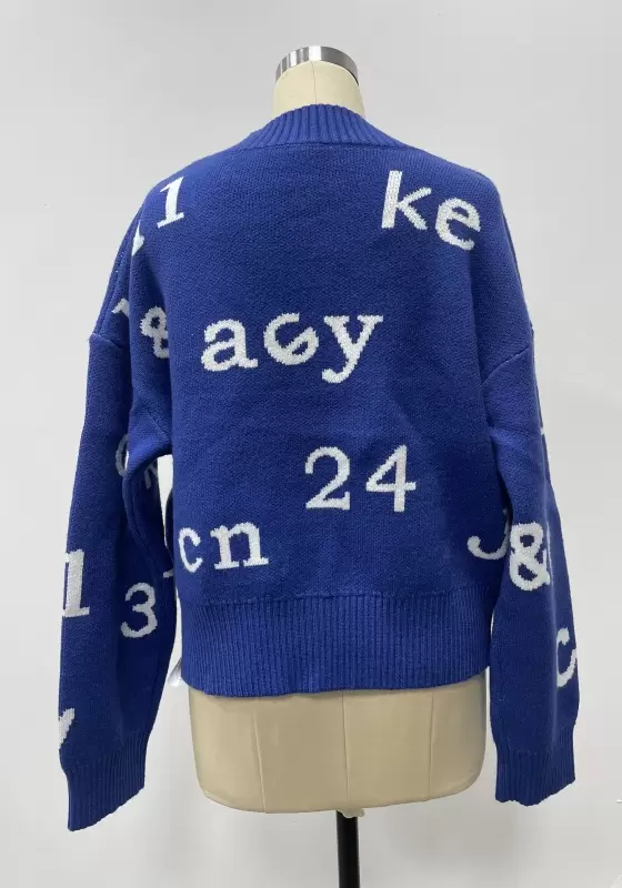 Playful Alphabet Knit Sweater