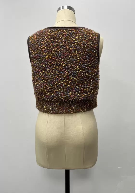 Rainbow Sprinkles Knit Vest Top