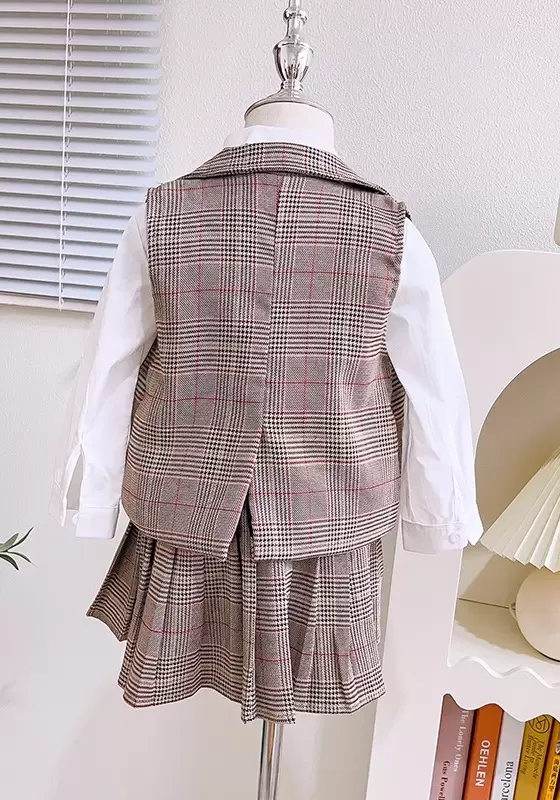Plaid School Suit Set
