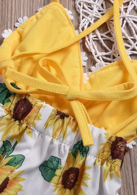 Sunflower Lace Romper