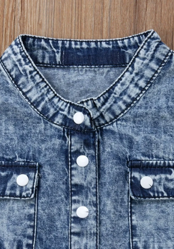 Vintage Sleeveless Denim Jumpsuit