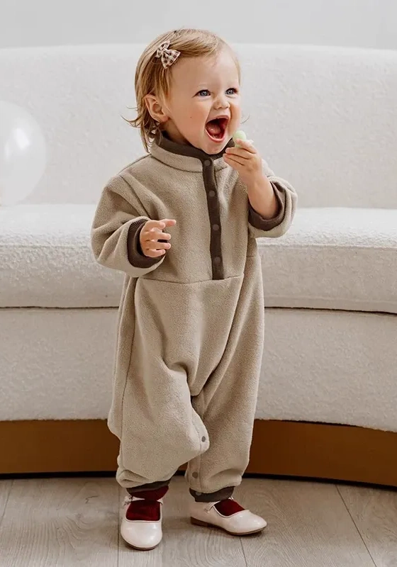 Forest Green Button Romper