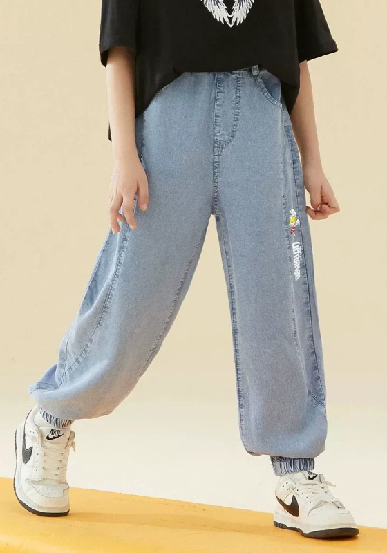 Printed Pockets Jeans