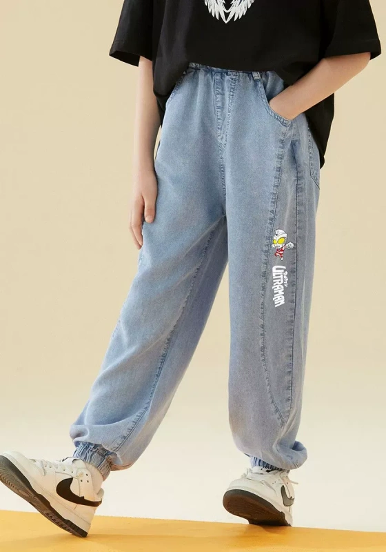 Printed Pockets Jeans