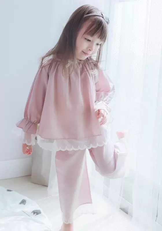 ​​Lace Trimmed Pajama Set