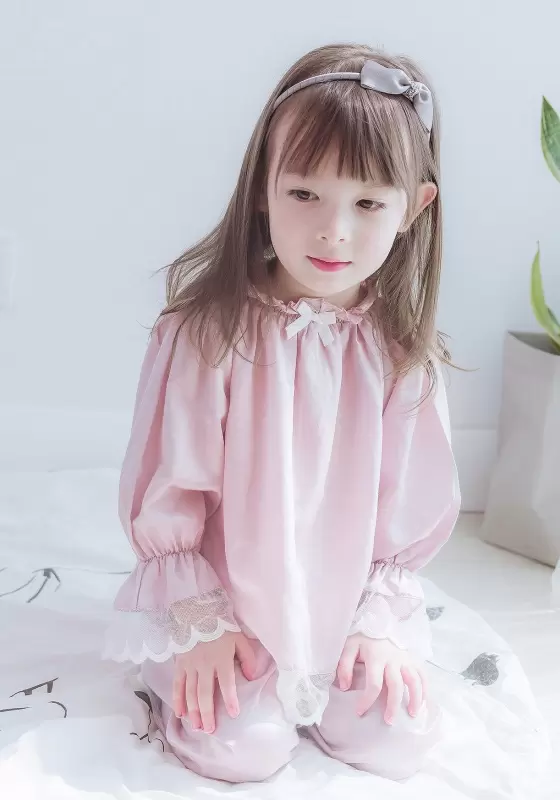 ​​Lace Trimmed Pajama Set
