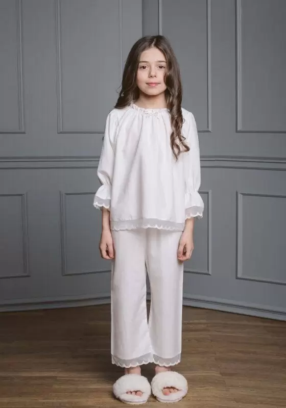 ​​Lace Trimmed Pajama Set