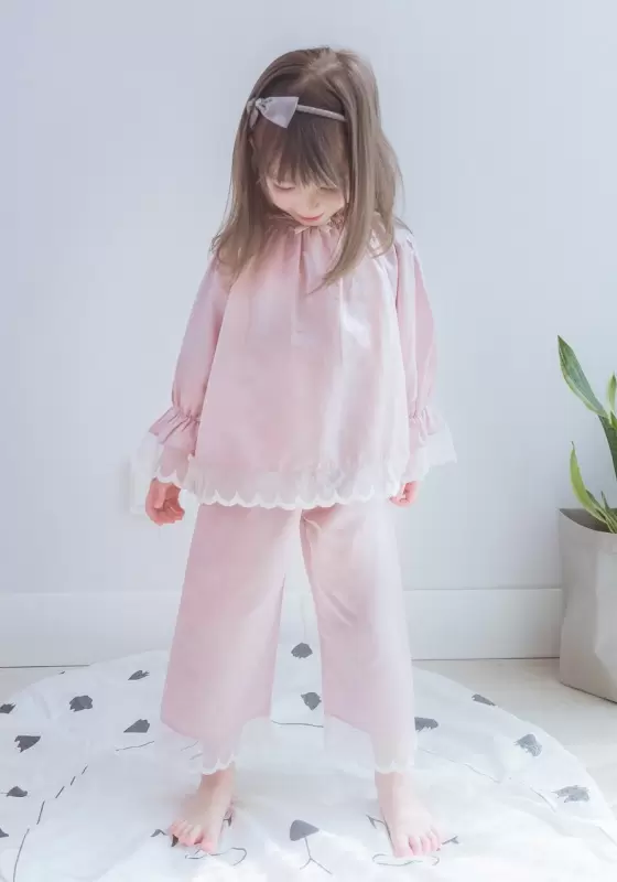 ​​Lace Trimmed Pajama Set