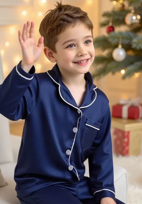 Christmas Button From Pajama Set