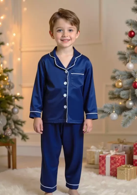 Christmas Button From Pajama Set