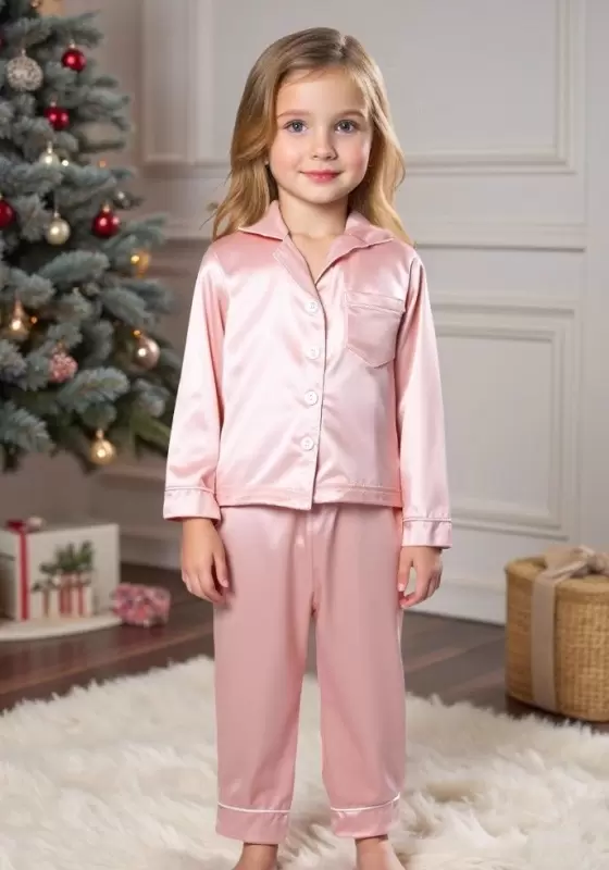 Christmas Satin Pajama Set