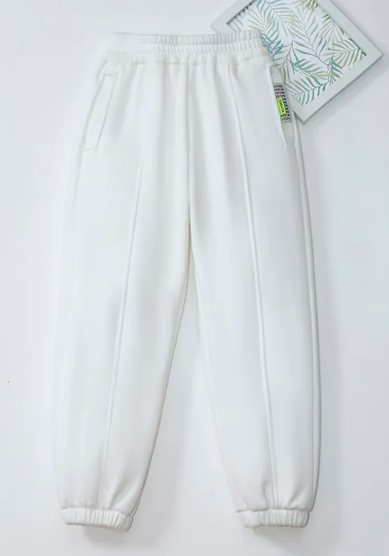 Side Check Panel Drawstring Pants
