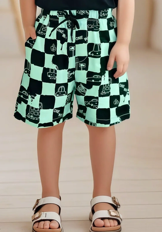 Checkered Adventure Shorts