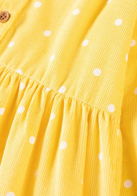 Ruffled Cuffs Polka Dot Dress