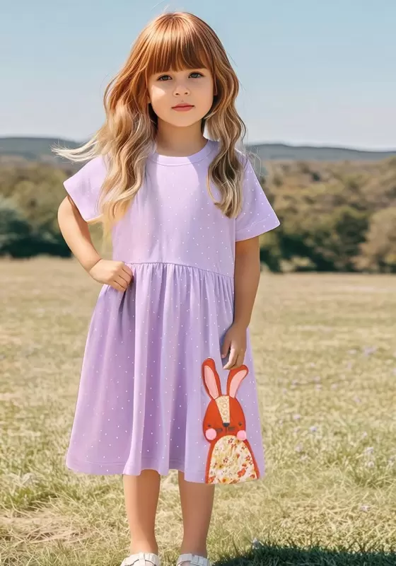 Bunny Meadow Polka Dot Dress