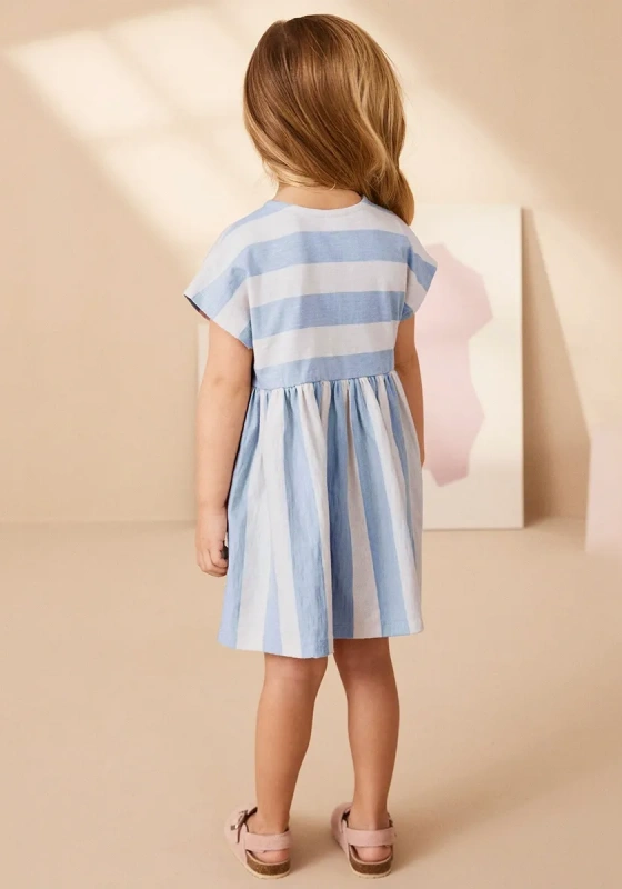 Buttons Stripes Dress