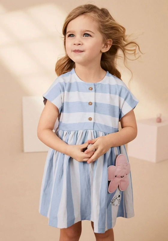 Buttons Stripes Dress