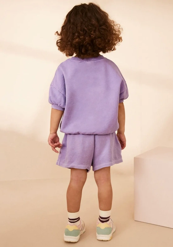 Short Sleeve Bunny Print Shorts Set