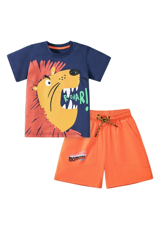 Cartoon Kids' T Shirt And Shorts Set